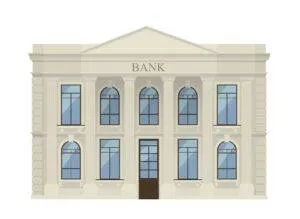 illustration of a bank