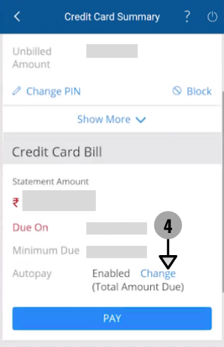 step-4 Credit Card Summary PayZapp App