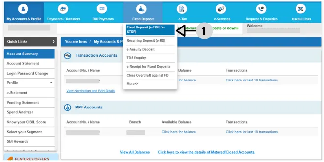 How to create an FD account in SBI online ? BanksForYou