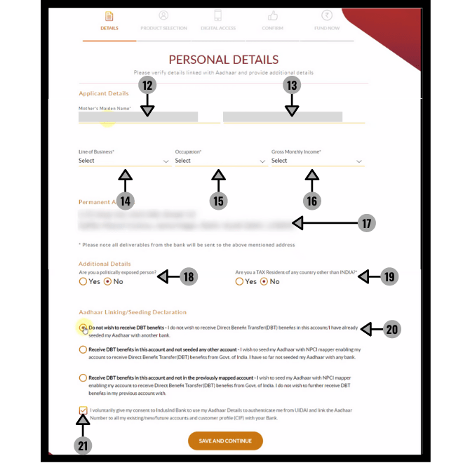 How to open a Zero balance account in IndusInd Bank online BanksForYou