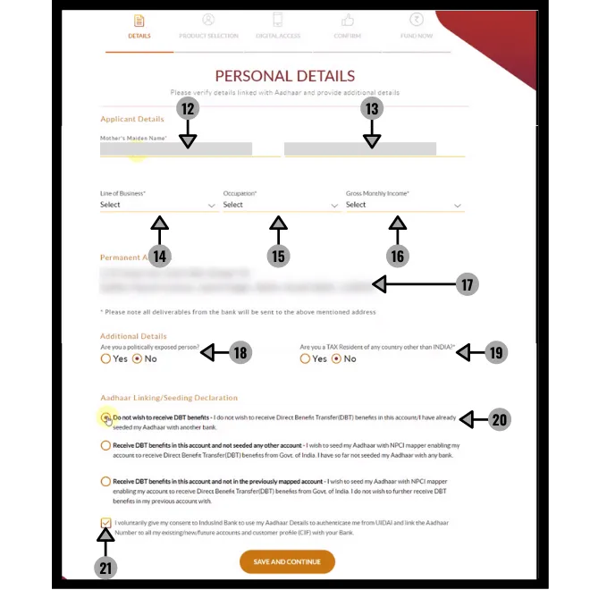 How to open a Zero balance account in IndusInd Bank online BanksForYou