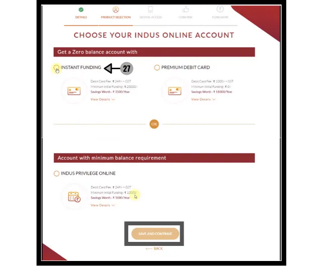 How to open a Zero balance account in IndusInd Bank online BanksForYou