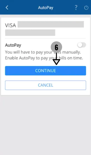 step-6 AutoPay Continue PayZapp App