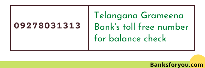 telangana grameena bank missed call balance check