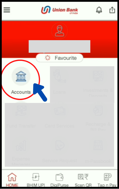 union bank u-mobile app click the accounts