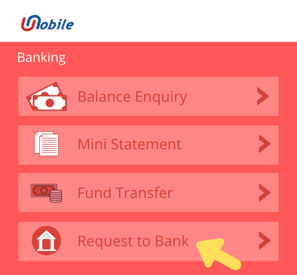 Requesting cheque book using U-Mobile App 2