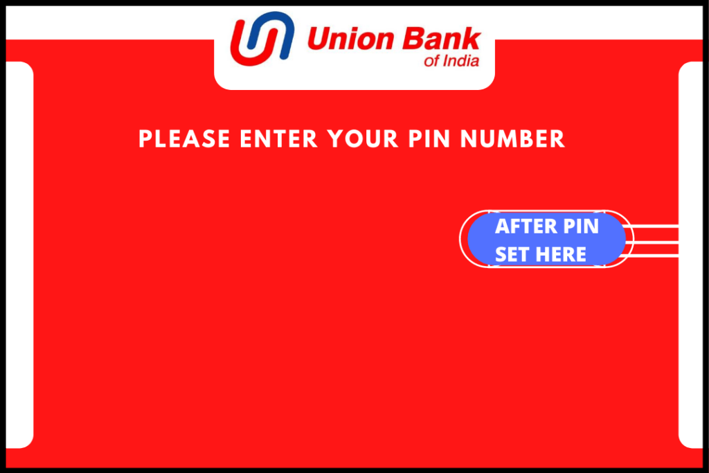 ATM machine's screen asks to enter pin