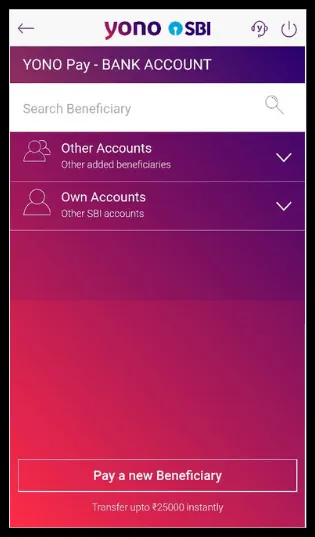 YONO pay- BANK ACCOUNT