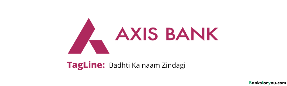 axis bank logo with tagline