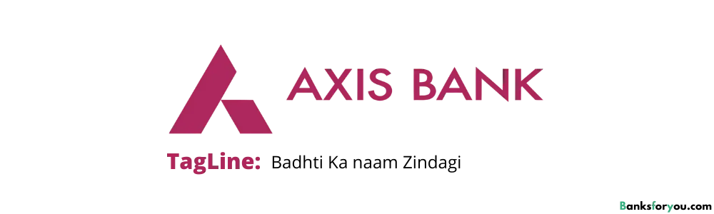 axis bank logo with tagline