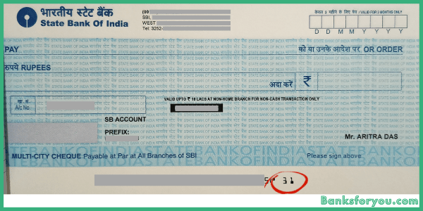 cheque book (check account type)
