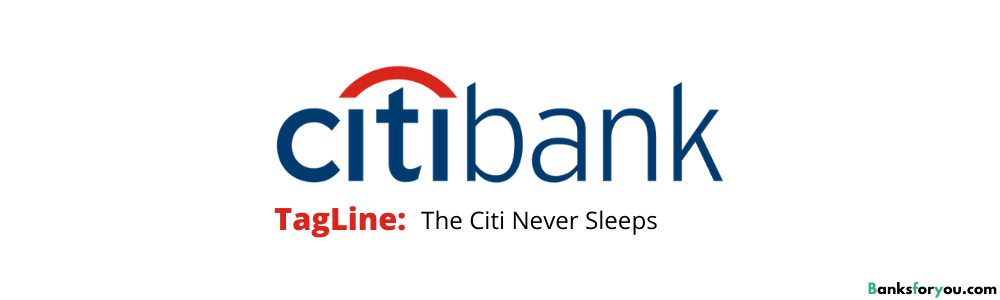 CITIBANK logo with tagline