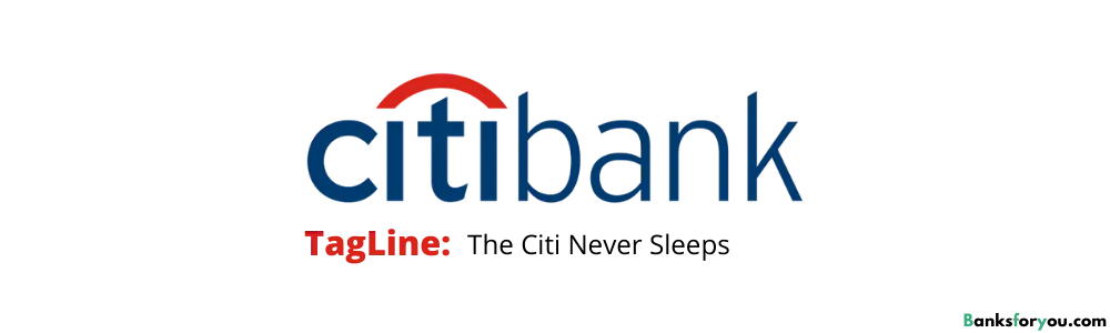 CITIBANK logo with tagline