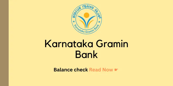 karnataka gramin bank balance check